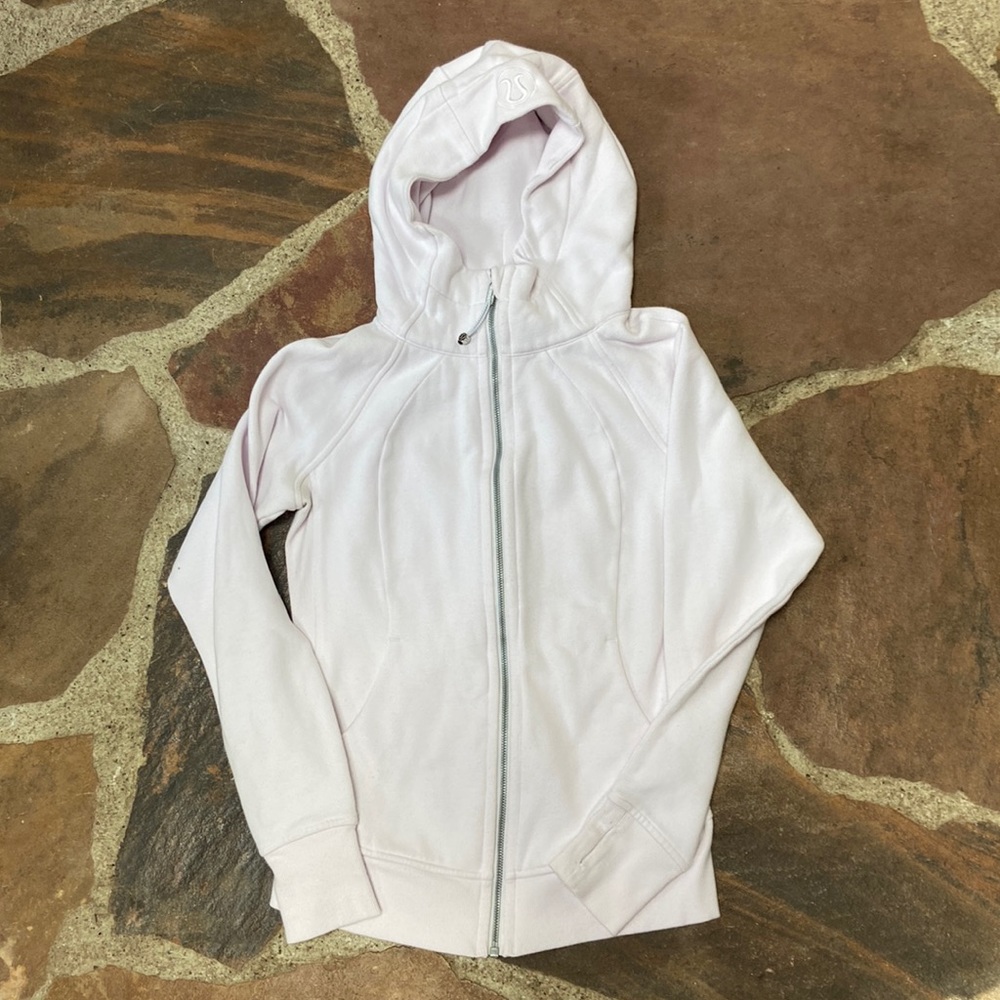 Lululemon Scuba Full Zip Sweater - Light Pink